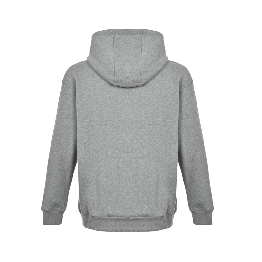 embroidered logo hooded sweatshirt