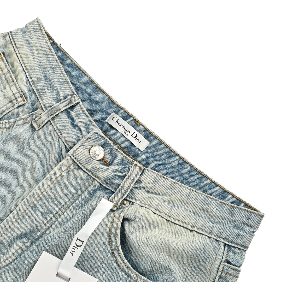 pocket split jeans