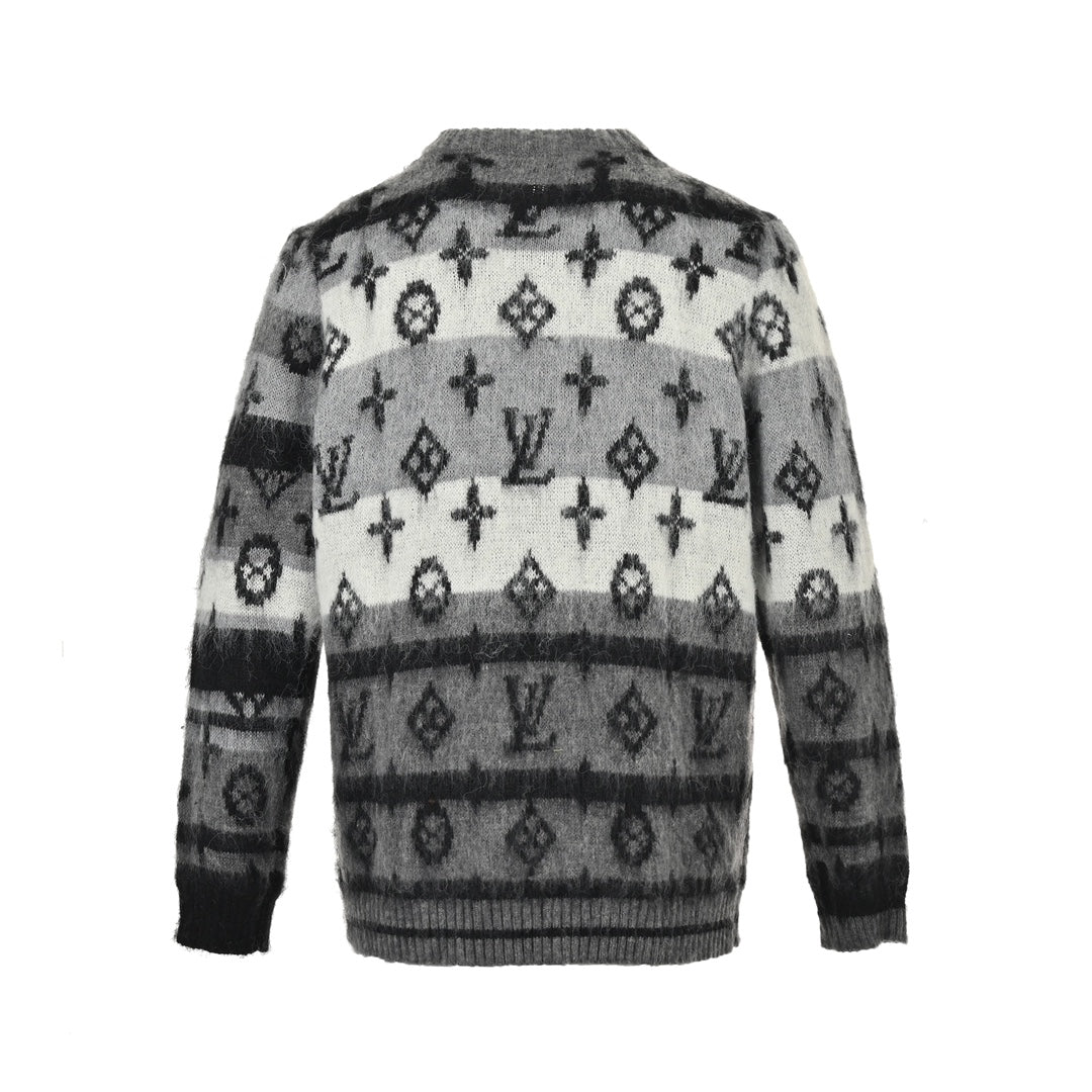 Presbyopia all over printed mohair sweater