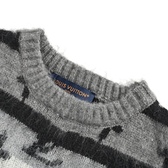 Presbyopia all over printed mohair sweater