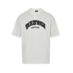 reverse lettering embroidered short sleeve