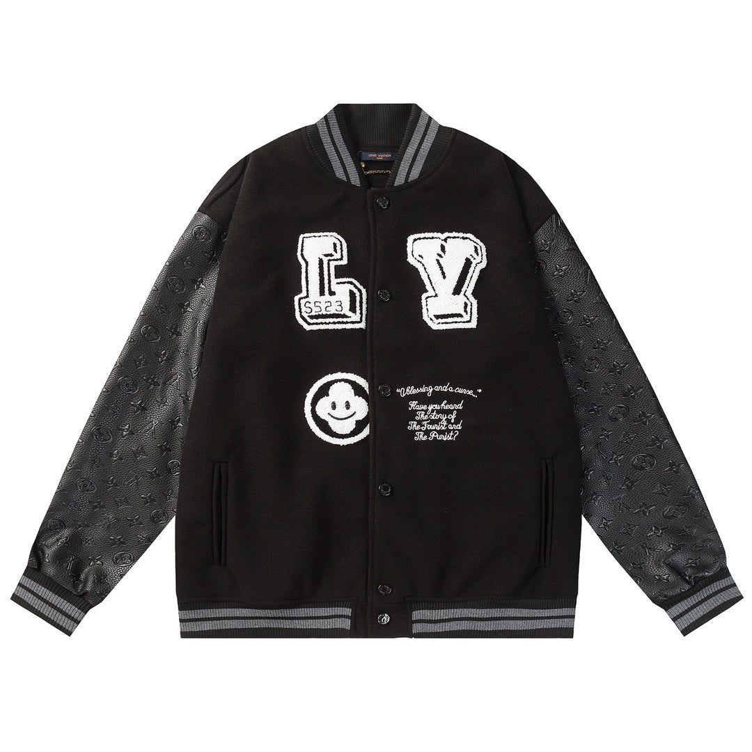 Mother Badge Baseball Jacket