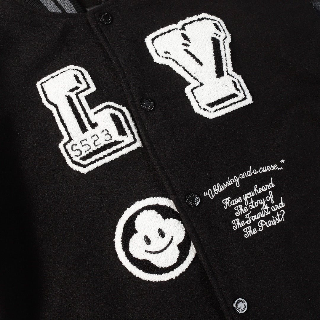 Mother Badge Baseball Jacket