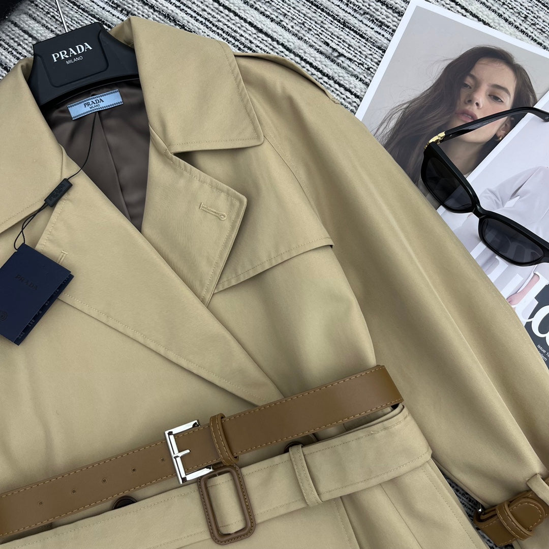 New style lapel trench coat